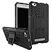 Xiaomi Redmi 4A Shockproof Case, Xiaomi Redmi 4A Hybrid Case, Dual Layer Shockproof Hybrid Rugged Case Hard Shell Cover with Kickstand for 5.0'' Xiaomi Redmi 4A [Not fit Redmi 4] (Black)