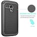 Motorola Moto G Case, Moto G 1st Gen Case, Tekcoo(TM) [Tmajor Series] Shock Absorbing Hybrid Rubber Plastic Impact Defender Rugged Slim Hard Case Cover for Moto G 3G / 4G LTE (Black/Black)