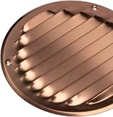 EUROPLAST Ø125mm 5in Copper Round Air Vent Grille with Insect Mesh view 6