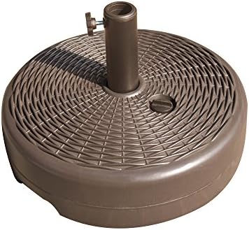 Amazon Com Island Umbrella Nu5393 Fillable Patio Umbrella Base Brass Garden Outdoor