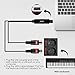 Mugig Midi Cable IN-OUT MIDI to USB, interface cable FTP Chip, 5 PIN, No Need Drivers and Convert Piano Keyboard Instruments with Laptop PC MAC, 1.95m