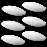 Qunclay 6 Pack Magnetic Stir Bar Rod Lab Stirrer 50mm/2'', White | Olive Shaped, PTFE Magnetic Stirrer Stir Bar for Chemical Mixing Industrial Lab Science Home Brewing, Corrosion Resistant