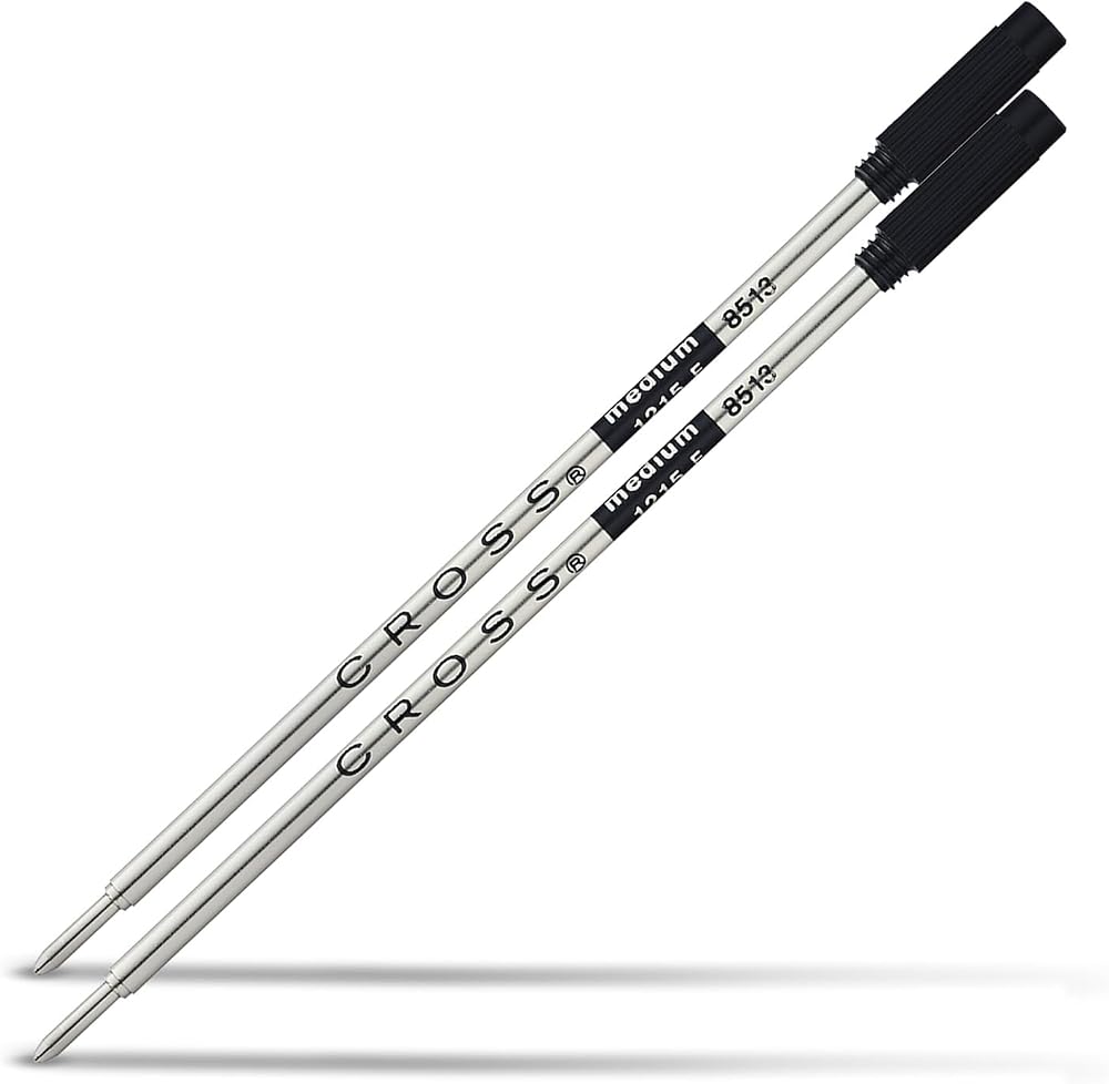 Cross Cross Ballpoint Refill Medium Black 8513-2 2 per Card Authentic