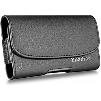 Yuzihan Fit for iPhone 7 iPhone 6S 6 8 Belt Holster Belt Pouch Premium Leather with Belt Clip Belt Loop Fit with Otterbox Defender Case/Lifeproof Case/Hybrid Armor Case/Battery Case On