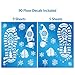 Colonel Pickles Novelties Santa Footprints - 90 Ct Footprint Floor Stickers Kit Reindeer & Elf