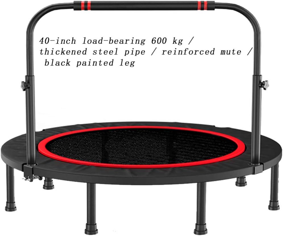 Bounce Trampoline Gym Home Bounce Bed Mini-jump Bed Fitness Equipment With Handle Adult Seat Belt Stabilizer Bar Bouncer Sports Equipment