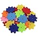 MAMUNU 4 Shapes 150 PCS Felt Flowers Fabric Flower Ornaments for Clothes, Bags, Shoes, Hats and Other Craft Decorations, Assorted Color