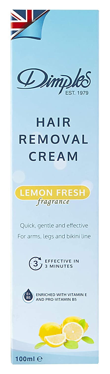 Dimples Hair Removal Cream Lemon Fresh, 100 ml
