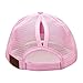 Criss Cross Hat Washed Distressed Baseball Cap Ponytail Hat High Messy Bun Ponycap for Women