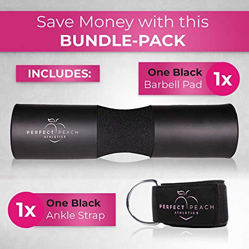 Perfect Peach Athletics Ankle Straps for Cable Machines Barbell Pad