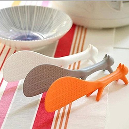 Unmengii Creative Kitchen Lovely Spoon Rice Squirrel No Sticky Table Standing Ladle - Thumbnail 2