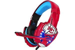 Skinit Decal Skin Compatible with BENGOO G9000 Gaming Headset - Officially Licensed NFL Kansas City Chiefs Large Logo Design