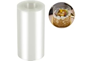Cake Collars 4 x 394inch (5.9 mil Thick) Transparent Acetate Sheets Rolls for Baking Surrounding Edge Decorating