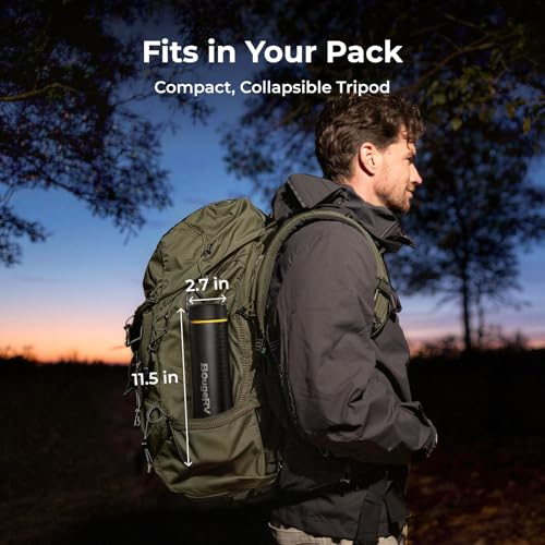 BougeRV Telescopic Camping Light, 15600mAh Rechargeable Lantern, Portable Camping Light, 1000x3 Lumens Rotatable Camping Light for Tent, Emergency, Outdoor, IPX5 Water Resistant(2026 New)