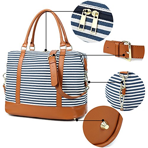CAMTOP Women Ladies Travel Bag Canvas Weekend Overnight Carry On