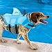 SwimWays Sea Squirts Dog Life Vest w/Fin for Doggie Swimming Safety, Color: Blue, Size: Small