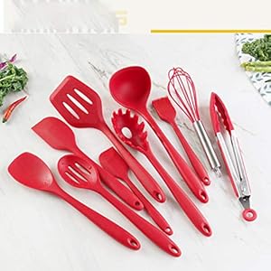 SunshineFace 11 stks Keuken Kookgerei Set Siliconen Non-Stick Hittebestendige Kookgerei