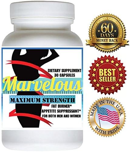 Marvelous 30 Slimming Capsules . 60 Days Money Back Guarantee! Really Works. FAT BURNER + APPETITE SUPPRESSANT.