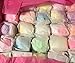 Bath Bombs 50 Pack 3.oz Individually Wrapped Assorted Colors and Scents