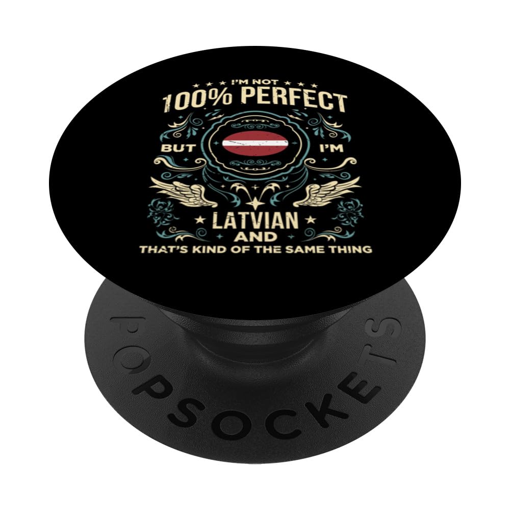 Latvia Latvian Roots Latvian Heritage Proud Latvians Flag PopSockets Swappable PopGrip