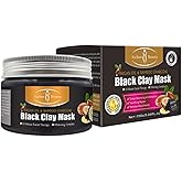AICHUN BEAUTY Clay Face Mask Deep Cleansing Exfoliation Soothing Repair Remove Blackheads Facial Moisturizing Anti-Acne (ARGAN OIL & BAMBOO CHARCOAL (BLACK))