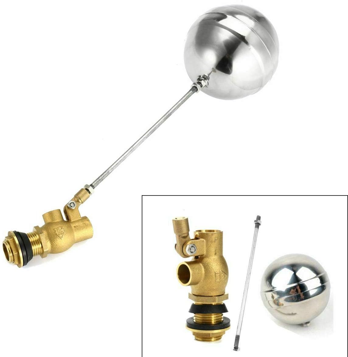 Float Valve 1PCS Ball-Cock Valve Brass Automatic Float Ball Valve for Water Trough Humidifier, Fountain, Aquarium, Pond - Image 4