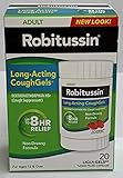 Robitussin Lingering Cold CoughGels Long-Acting 8-Hour Cough Suppressant (20-Count Liqui-Gel Capsules)