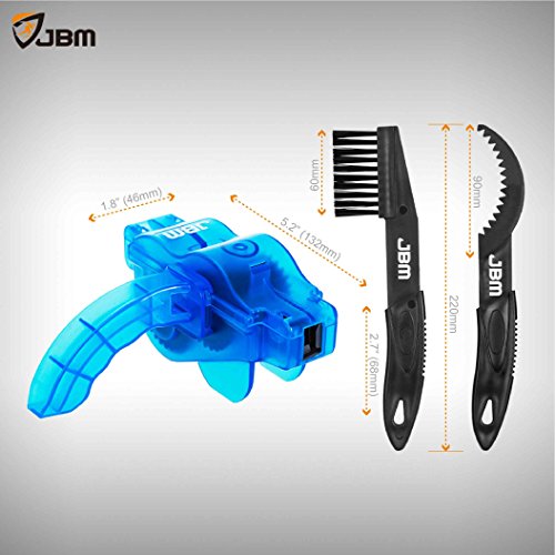 JBM Bike Chain Cleaner Bicycle Chain Cleaning Brush Tool (3 Pieces) Make Bicycle Chain Maintenance Easy Chain Brush Cleaner is Multi-Purpose for Cycling Bikes Road Bikes Mountain Bikes MTB - Thumbnail 6