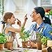 Indoor Herb Garden Grow Kit: Indoor Garden Kit Includes 4 Organic Herb Seeds, Basil, Parsley, Chives and Cilantro, Organic Soil Wafers, Planting Pots, and Plant Markersthumb 2