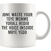 Panvola Don't Waste Your Time On Me Sarcastic Gifts For Coworker Friends Family Ceramic Mug 11 oz White