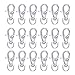 100 Pcs Metal Swivel Clasps Lanyard Snap Hook Lobster Claw Clasp Jewelry Findings with Key Chain Rings