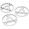 Small Block Chevy Crankshaft Pulley Spacer Kit: Billet Aluminum 3-Bolt Configurations, .200", .250", .375" Widths for Precise Alignment, Durable Professional Appearance