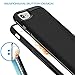 iPhone 7 Case, LUVVITT [Sleek Armor] Slim Shock Absorbing Flexible Back Cover TPU Rubber Case for Apple iPhone 7 - Black