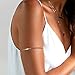 Jovono Boho Arm Cuff Sequin Arm Bracelet Dainty Armband Minimalist Upper Arm Cuff Jewelry For Women and Girls for Women and Girls (Gold)