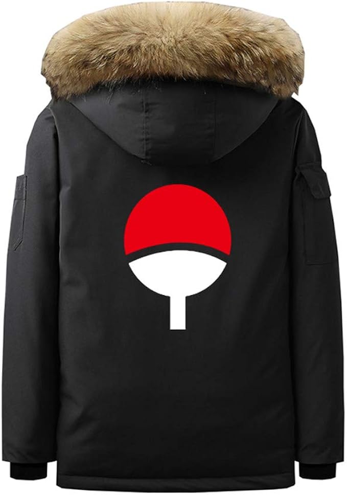 Gumstyle Anime Naruto Parka Jacket Coat Men's Winter Hooded Sweatshirt