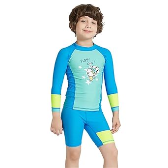 EUCoo_ Wetsuit Eucoo Kinder Surfbekleidung Voller LäNge Uv-Schutz Sonnenschutz ReißVerschluss Badeanzug Warmen Marke Neoprena