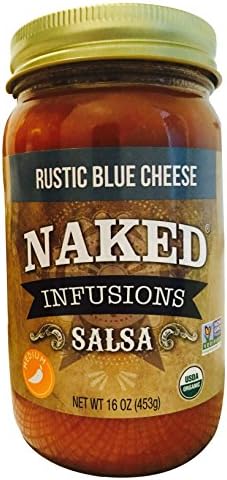 Naked Infusions Organic Salsa, Rustic Blue Cheese, 16 Ounce (Pack of 6)