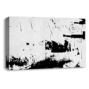 Canvas Wall Art Rustic Ink Pictures Home Wall Decorations for Bedroom Living Room Paintings Canvas Prints Framed - 12x18 inches