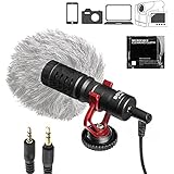 BOYA 3.5mm Cardiod Mini Shotgun Microphone for iPhone 8 8 plus 7 6 6s IOS Smartphone Mac Tablet Canon DSLR Camera Camcorder