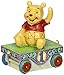 Department 56 Disney Traditions by Jim Shore Winnie the Pooh Baby Birthday Train Age 1 Stone Resin Figurine, 3.5”