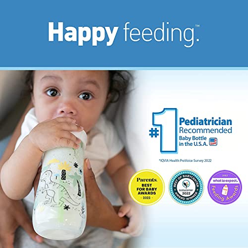 Dr. Brown's Natural Flow Babyflaschen 270ml | Anti-Colic Weithals | 2er Set Pink