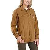 Carhartt Women's 106024 Women's Rugged Flex® Loose Fit Canvas Fleece-Li