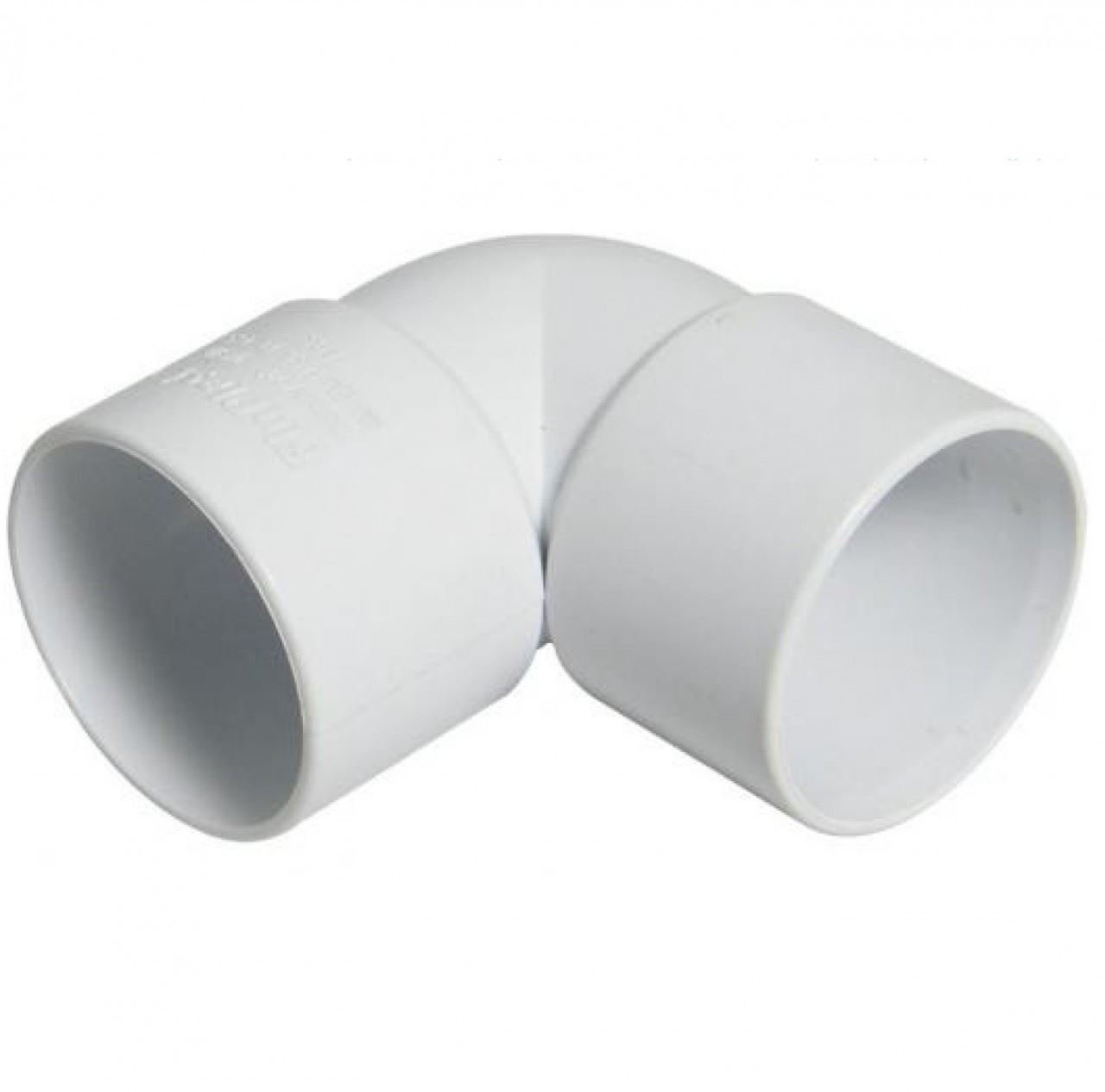 FLOPLAST Solvent White 90 Degree 32mm (36mm) Waste Knuckle - Bag of 2