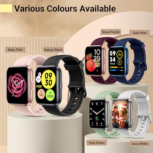 Smart Watches for Women (Answer/Make Call), 2 Straps, Alexa Built-in, 1.85" HD Fitness Watch with Heart Rate Sleep SpO2 Monitor, 120 Sports Modes, 3ATM Waterproof Smart Watch for Women iPhone Android