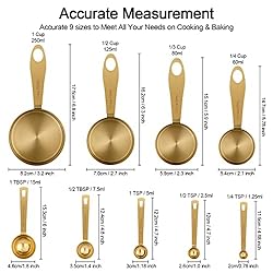 GuDoQi Measuring Cups and Spoons Set of