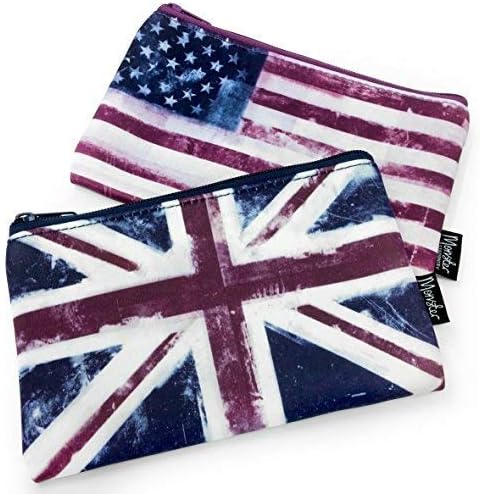 Monster Stationery - Single-Pocket Neoprene Pencil Case - Distressed Flag Series - One of Each