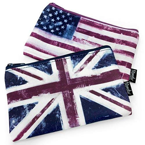 Monster Stationery - Single-Pocket Neoprene Pencil Case - Distressed Flag Series - One of Each