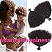 BODHI TREE 10-24 Inches 3 Bundles per Lot Unprocessed Virgin Brazilian Afro Kinky Curly Human Hair Extensions for Black Women-Natural Black