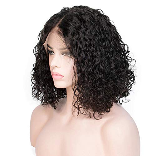 VSHOW-Lace-Front-Wigs-Human-Hair-4x4-Lace-Closure-Short-Bob-Water-Wigs-Brazilian-Curly-Wet-and-Wavy-Deep-Wave-Bob-Wigs-for-Black-Women-150-Density-Pre-Plucked-with-Baby-hair-14-Inch