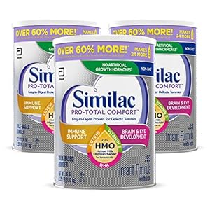 Similac Pro-Total Comfort Infant Formula with Iron, Gentle, Easy-to-Digest Formula, with 2′-FL HMO for Immune Support…